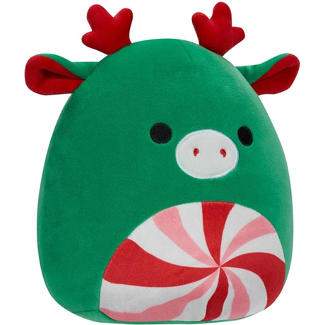 Squishmallows Christmas Green Moose w. Peppermint Swirl Tummy 19 cm