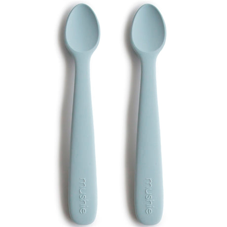 Mushie Silikon Skjeer 2-pakning Powder Blue