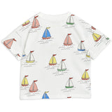 Mini Rodini Sailing Boats AOP T-shirt White 4
