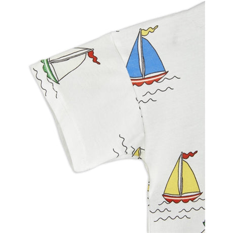 Mini Rodini Sailing Boats AOP T-shirt White 2