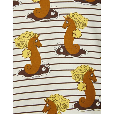 Mini Rodini Unicorn Seahorse AOP T-shirt Brown 2