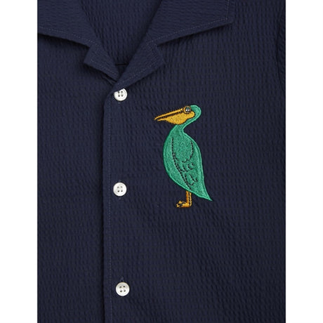 Mini Rodini Pelican Woven Skjorte Blue 2