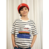 Mini Rodini Ferry Stripe T-shirt Blue 5