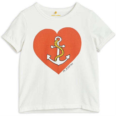 Mini Rodini Sailors Heart T-shirt White