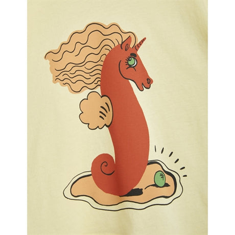 Mini Rodini Unicorn Seahorse T-shirt Yellow 2