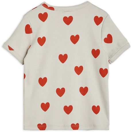 Mini Rodini Hearts Aop T-shirt Grey 2
