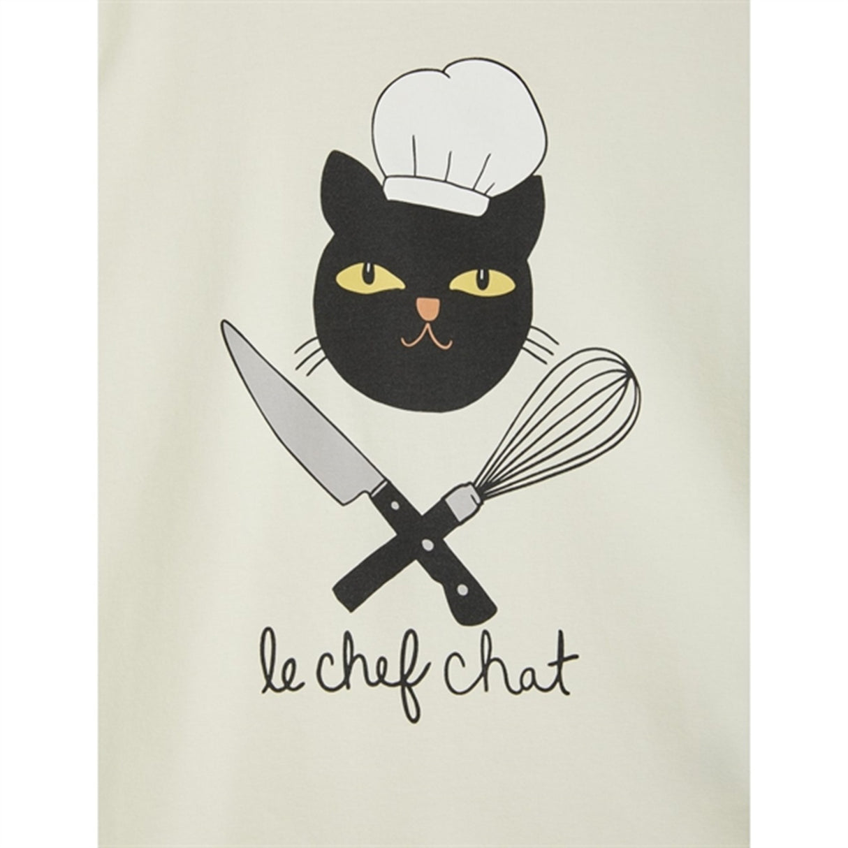 Mini Rodini Chef Cat Sp T-shirt Offwhite 3
