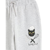 Mini Rodini Chef Cat Sp Sweatpants Grey Melange 3