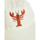 Mini Rodini Lobster Emb Soft Cap White 3