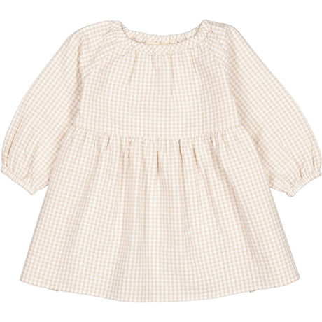 MarMar Grey Sand Gingham Dawson Kjole