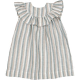 MarMar Dusty Blue Stripe Drussa Kjole