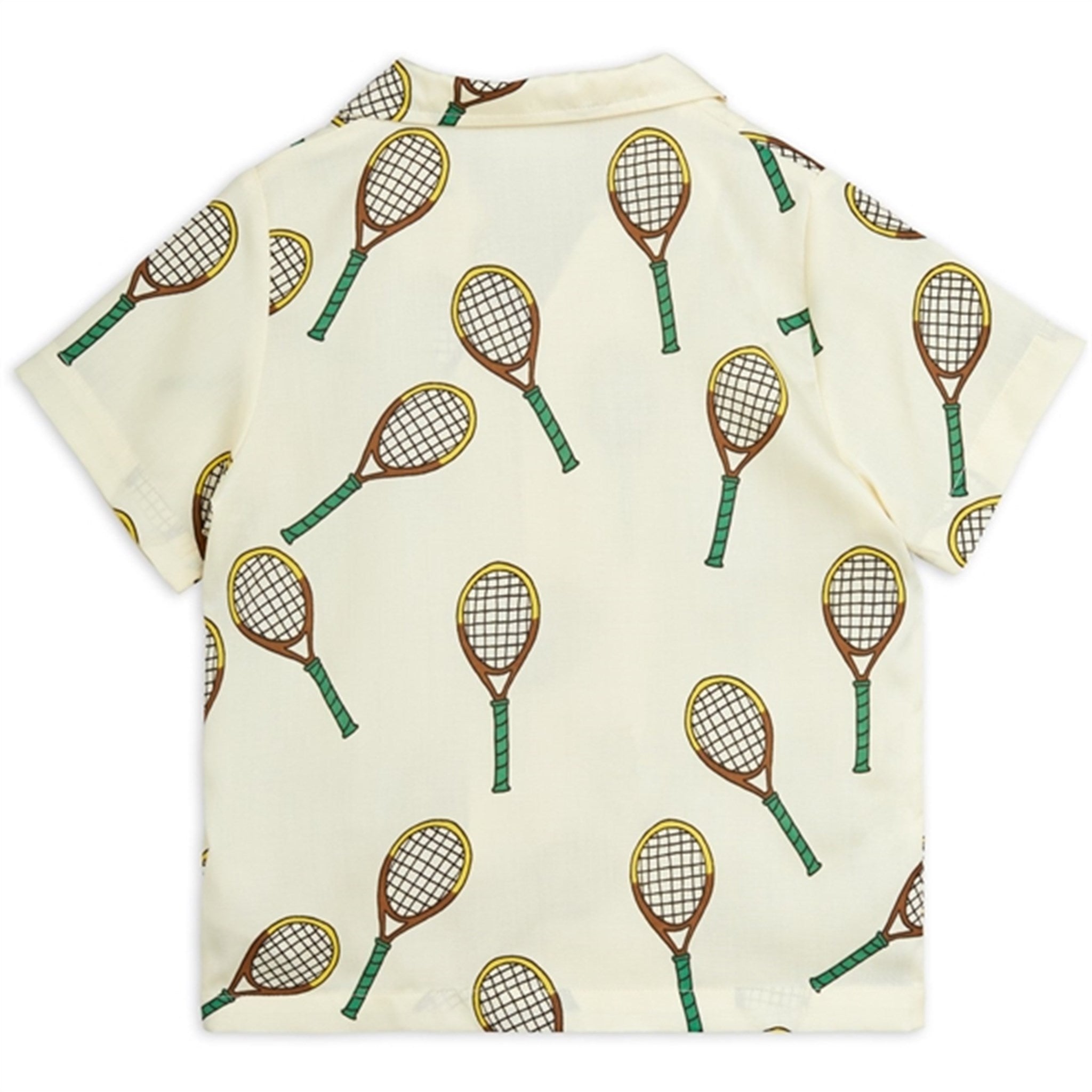 Mini Rodini Offwhite Tennis Aop Woven T-shirt 6