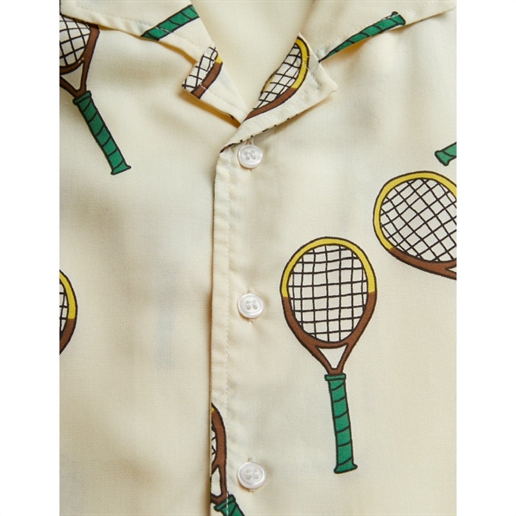 Mini Rodini Offwhite Tennis Aop Woven T-shirt 4