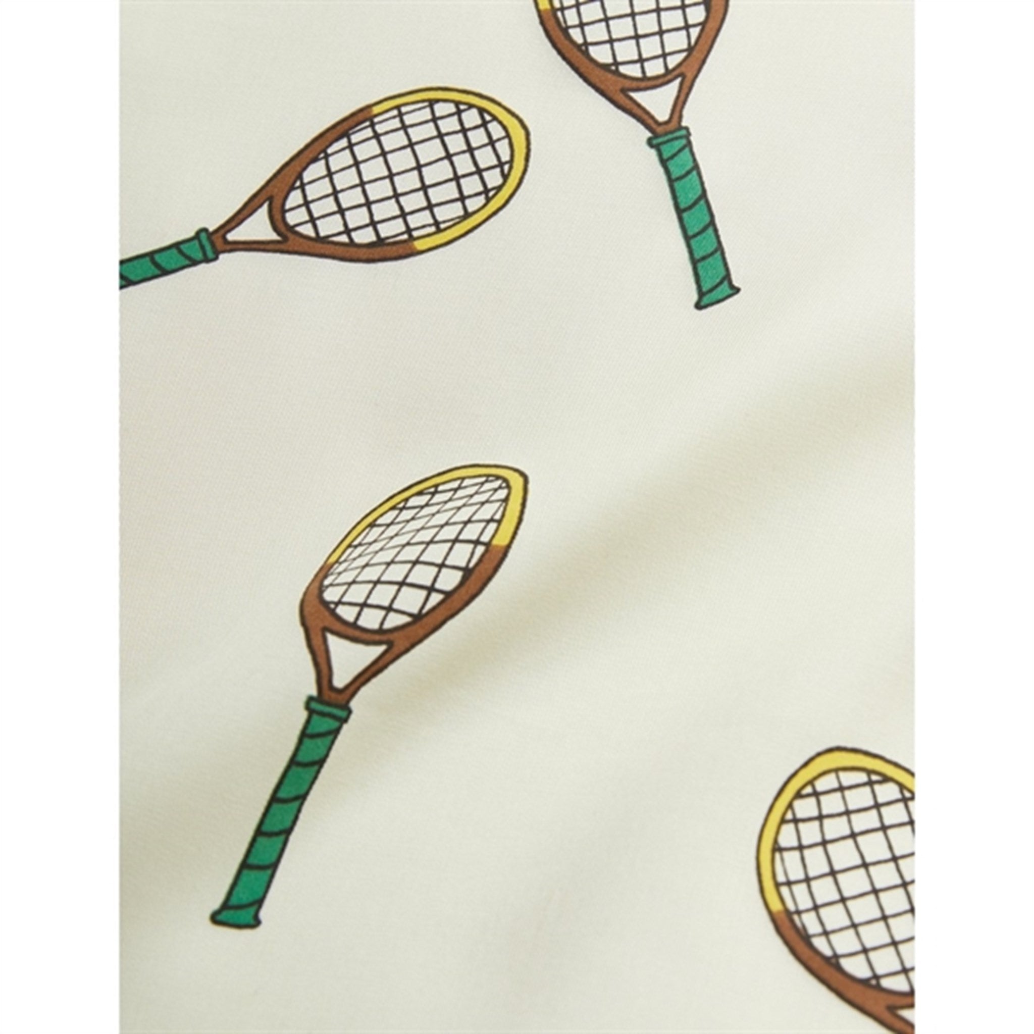 Mini Rodini Offwhite Tennis Aop Woven T-shirt 5