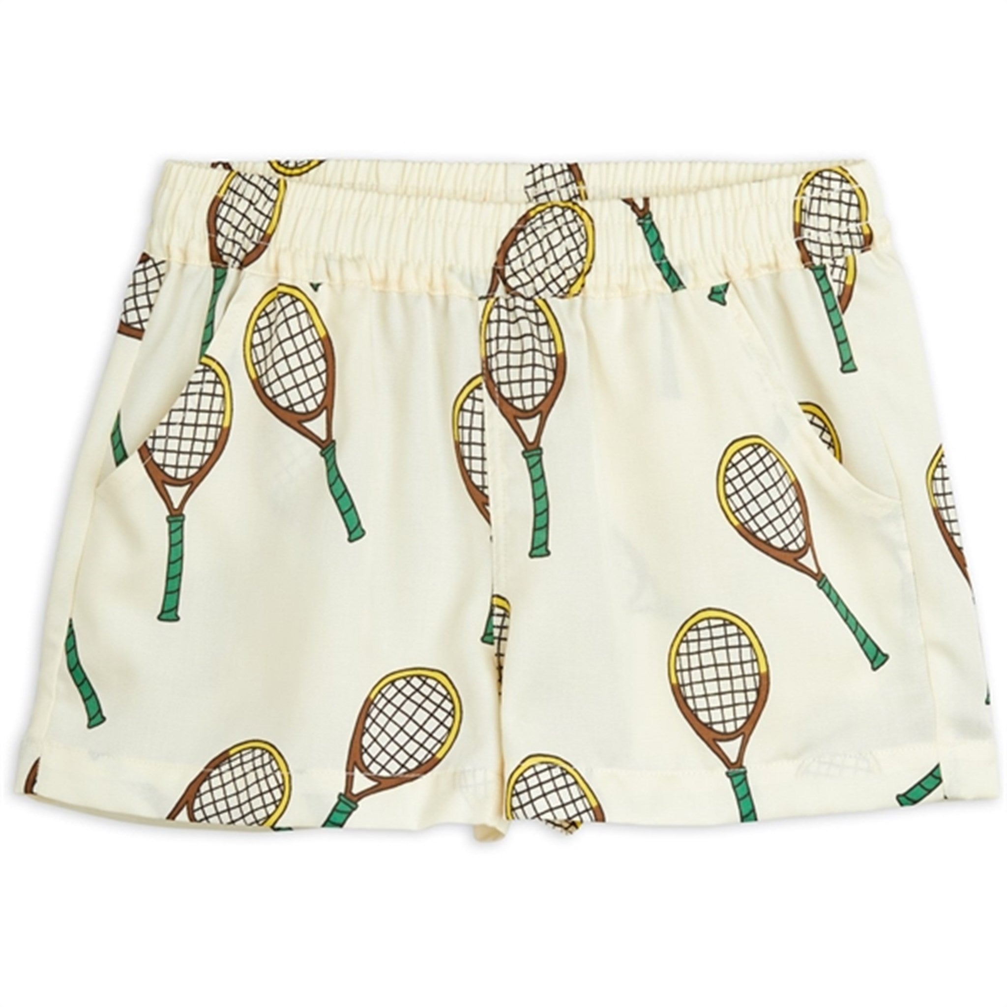 Mini Rodini Offwhite Tennis Aop Woven Shorts