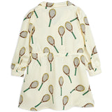 Mini Rodini Offwhite Tennis Aop Woven Kjole