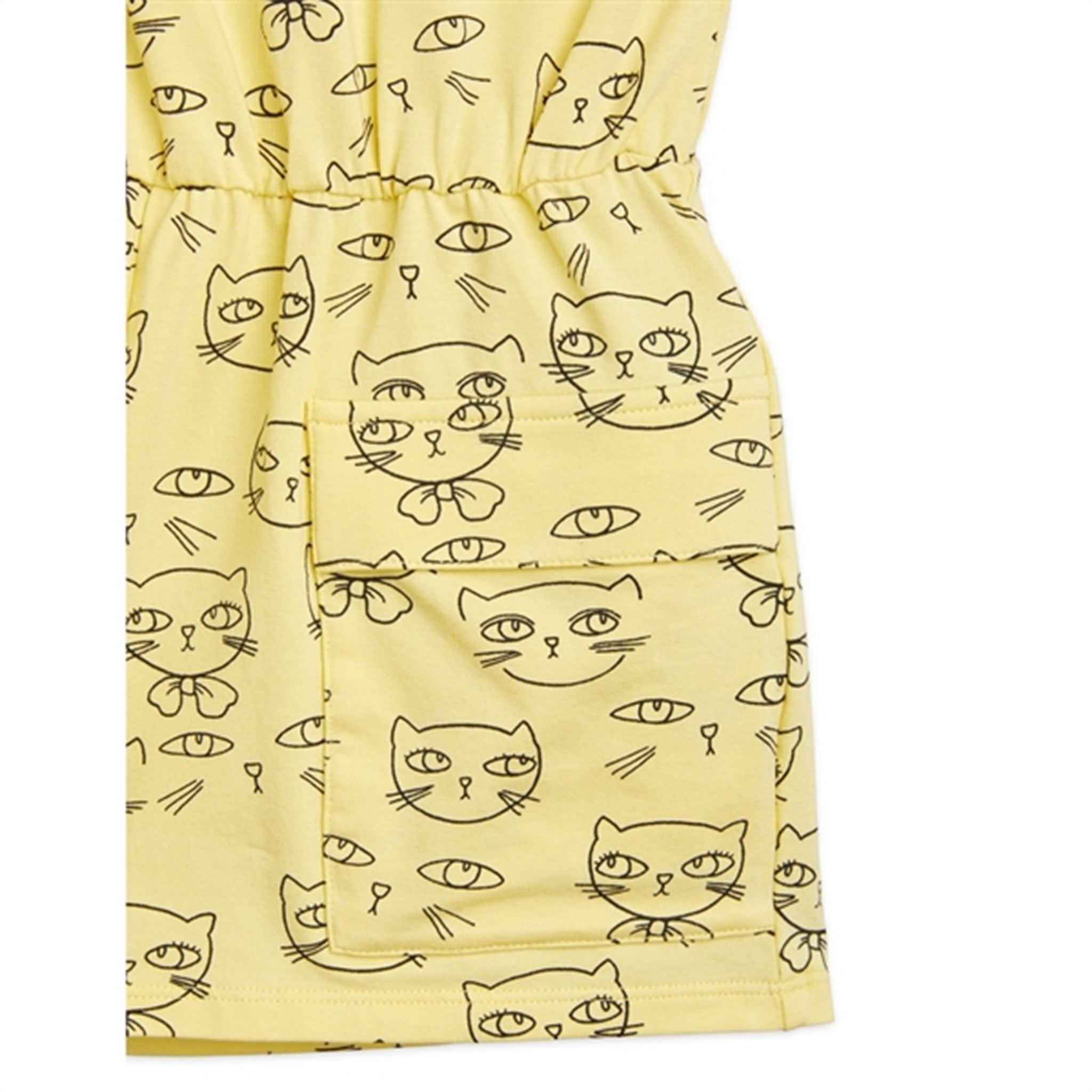 Mini Rodini Yellow Cathlethes Aop Rompers 3