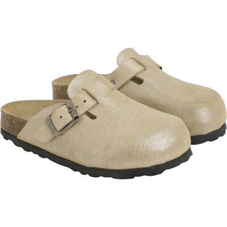 En Fant Tøfler Nubuck Lær Champagne Beige