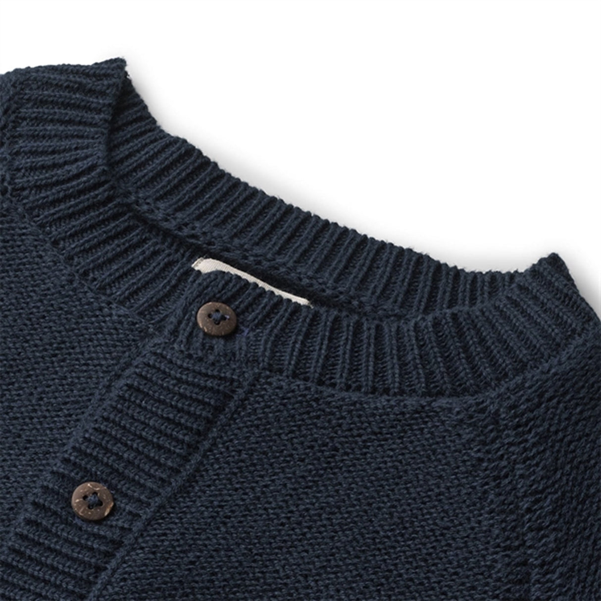 Wheat Navy Eddy Strikk Cardigan 3