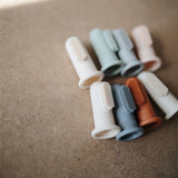 Mushie Finger Tannbørste 2-pakning Stone/Tradewinds