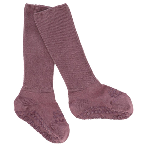 GObabyGO Bamboo Sokker Antislip Misty Plum 2