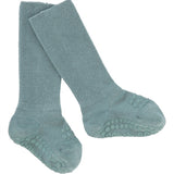 GObabyGO Bamboo Sokker Antislip Dusty Blue 2