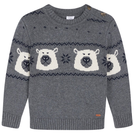 Hust & Claire Mini Wool Grey Pelle Strikk