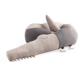 Sebra Strikket Pute Sleepy Croc Seabreeze Beige