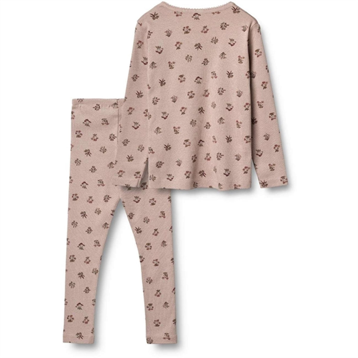 Wheat Dark Powder Flowers Madeline Pyjamas 2