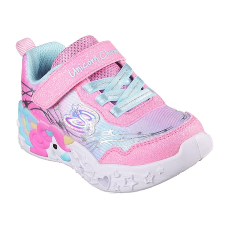 Skechers Unicorn Dreams Ombre Print & Star Sko Pink Turquoise