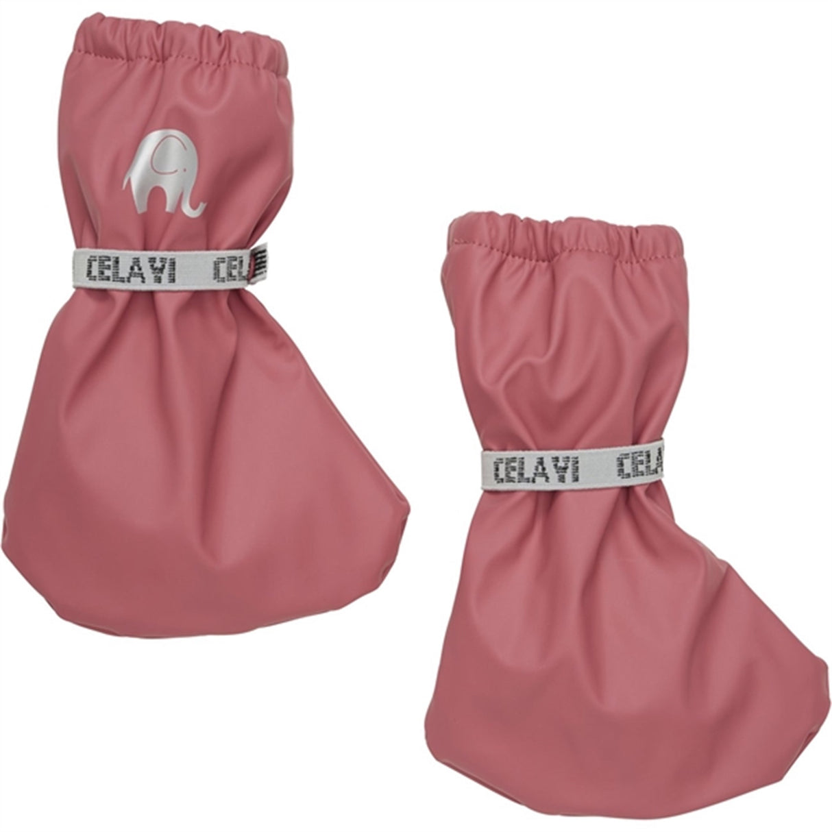 CeLaVi Polstret PU-Footies M. Fleece Slate Rose