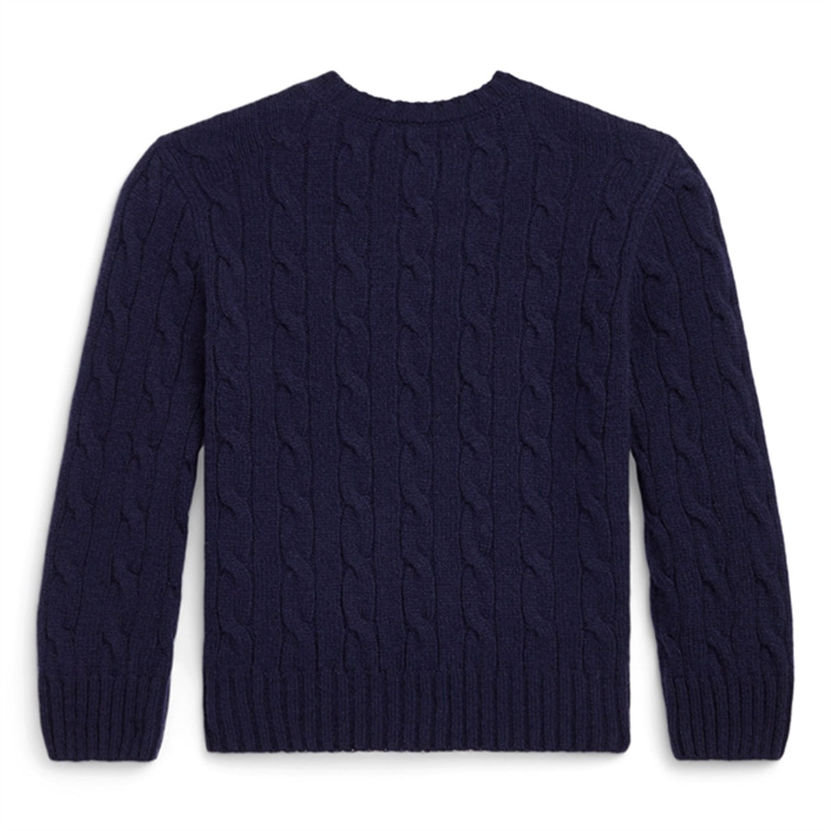 Polo Ralph Lauren Boy Long Sleeved Knit Cable Sweater Pullover Hunter Navy 2