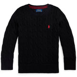 Polo Ralph Lauren Cable Strikket Genser Polo Black/C3822