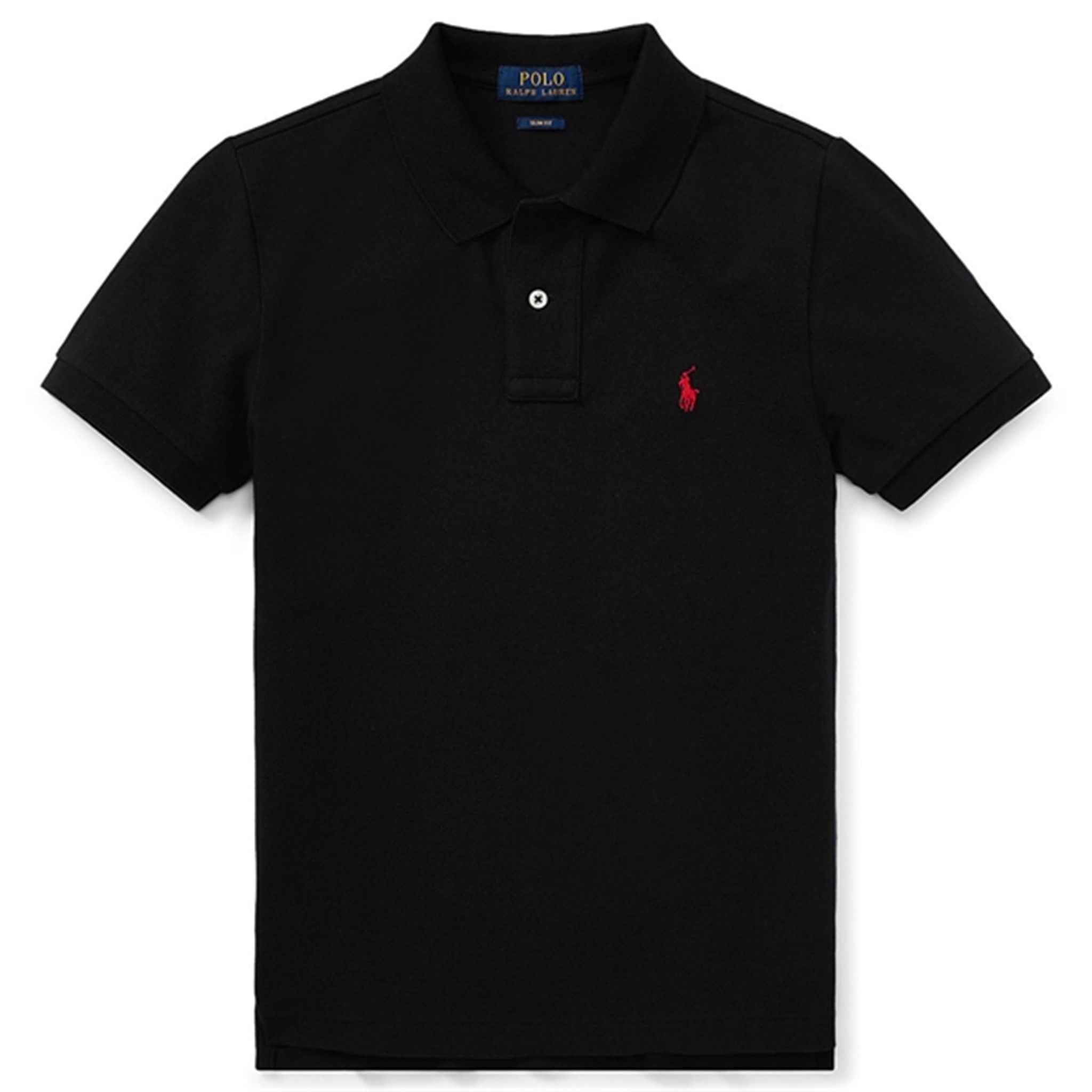 Polo Ralph Lauren Boy Short Sleeved Polo Custom Fit Black