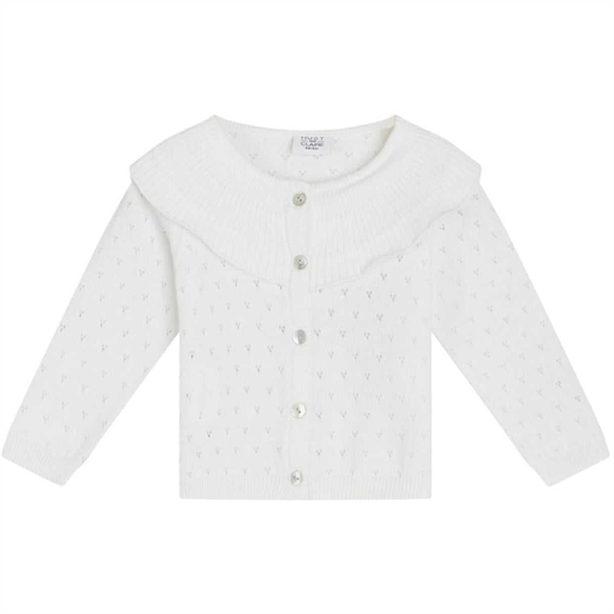 Hust & Claire Baby Pen Cardigan White