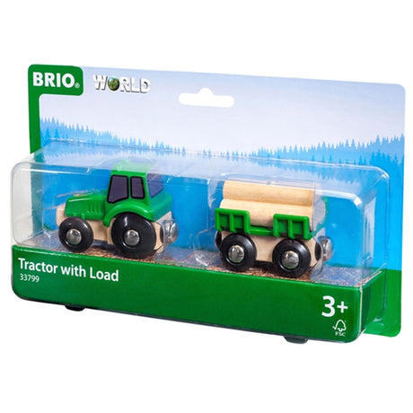 BRIO® Traktor m. Vogn Og Tømmer