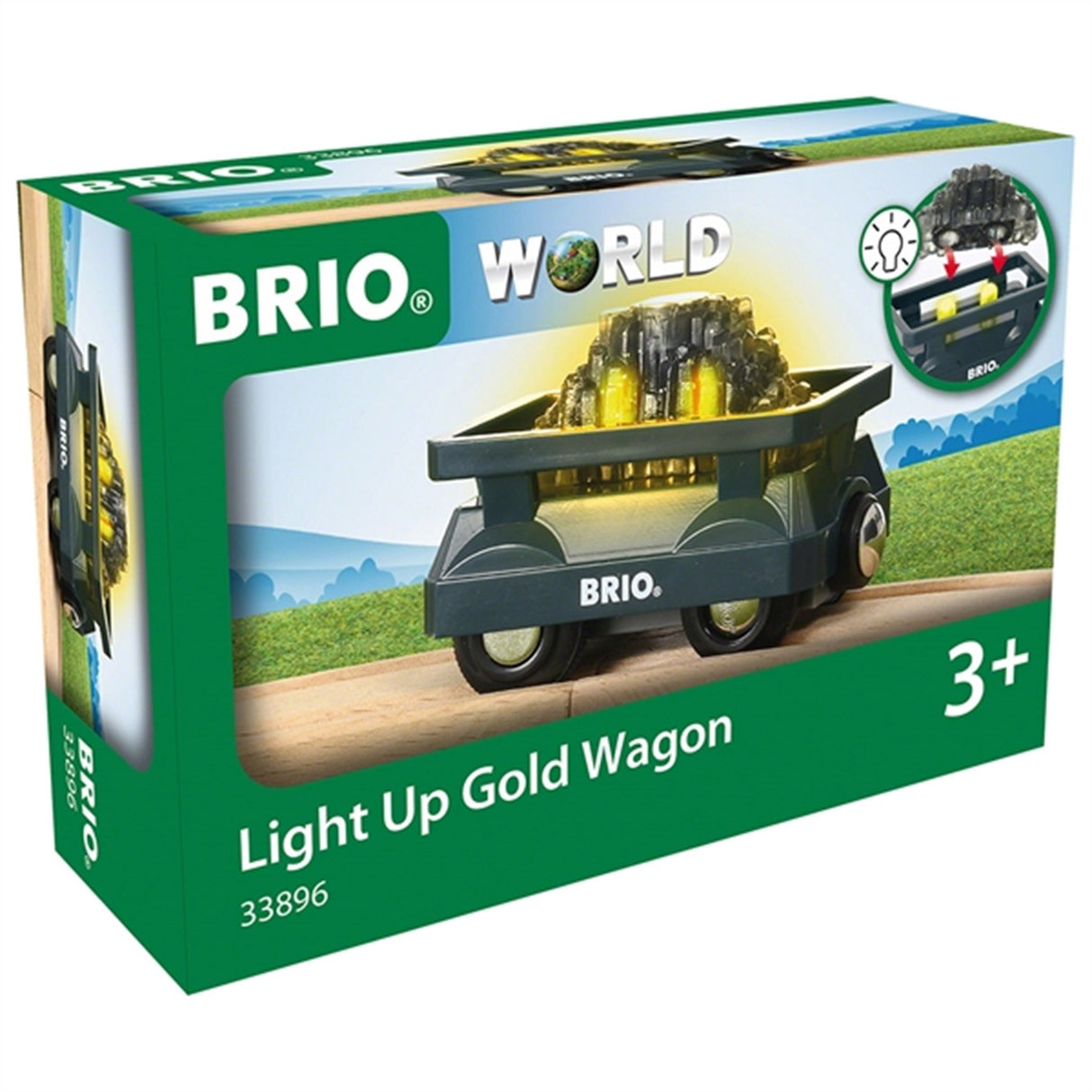 BRIO® Guldvogn m. Lys