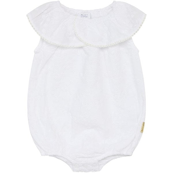 Hust & Claire Baby White Magnolia Romper