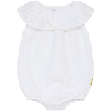 Hust & Claire Baby White Magnolia Romper