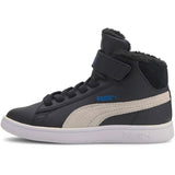 Puma joggesko Smash v2 Mid Fur Black / White