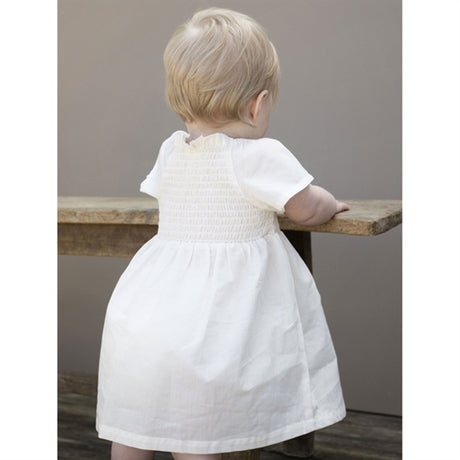 Serendipity Offwhite Baby Smock Kjole 2