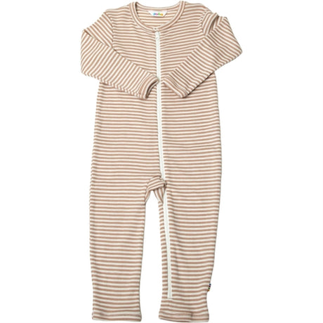 Joha Ull/Silke Light Brown Stripe Heldrakt