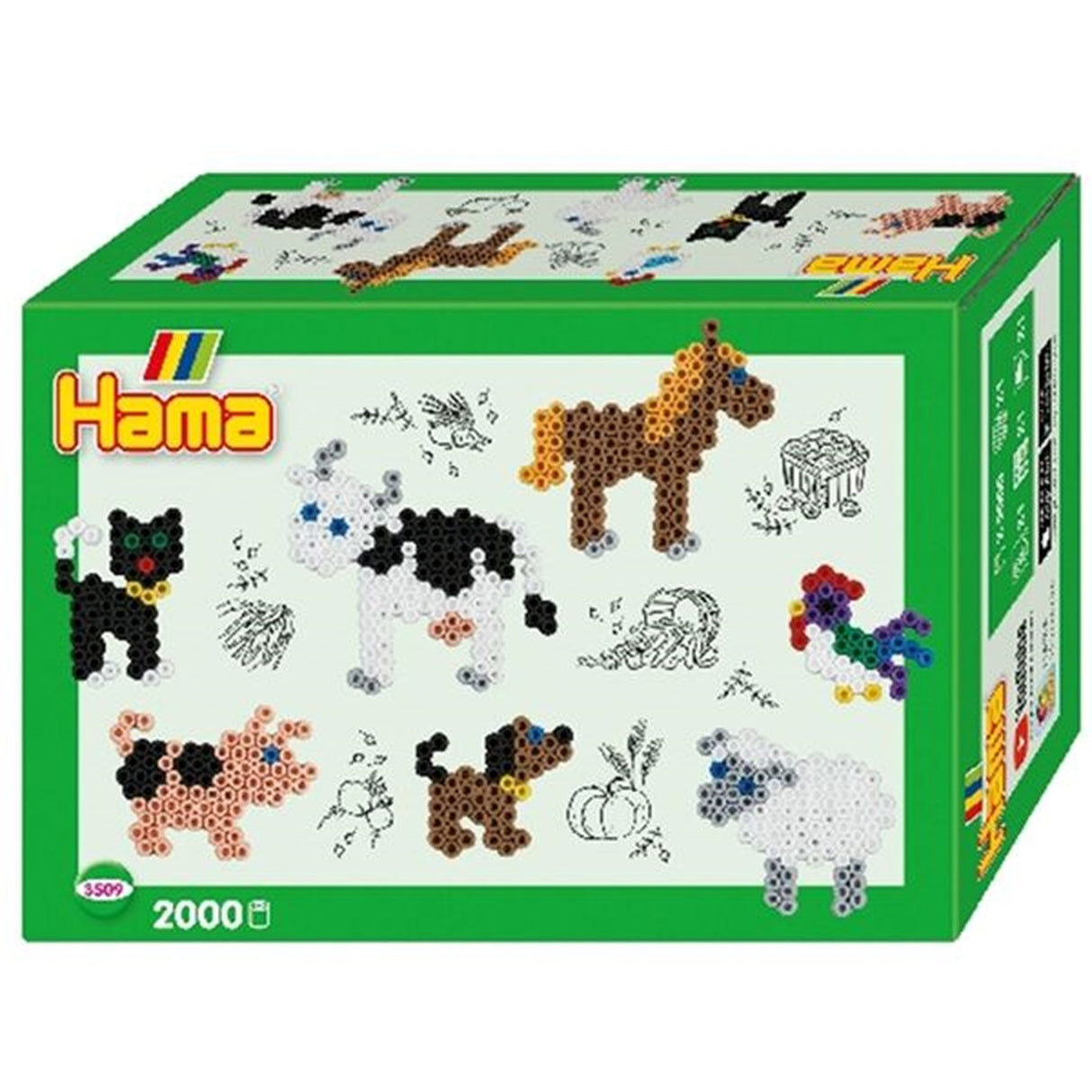 HAMA Midi Giftbox Small World Farm Animals