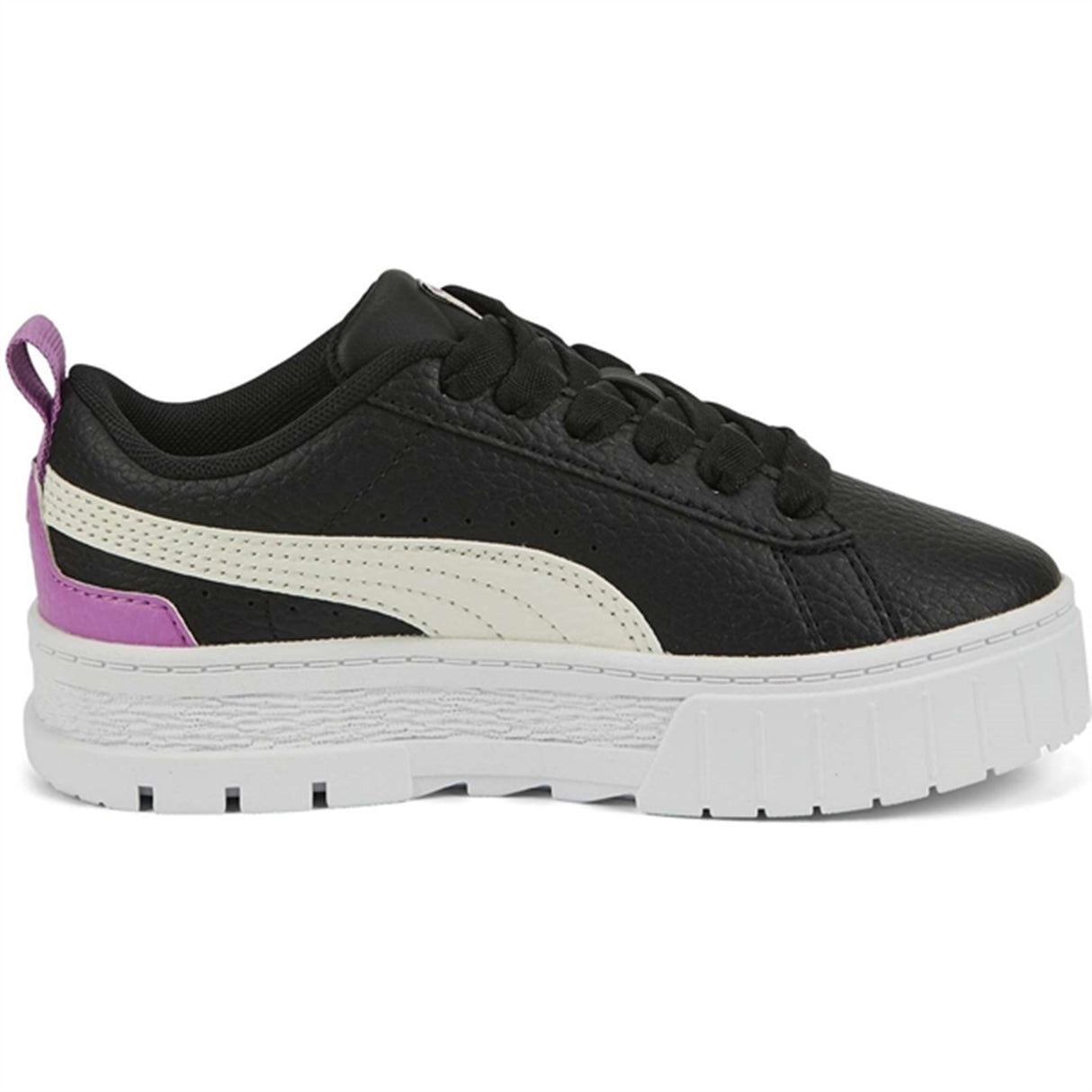 Puma Mayze Lth PS Black-Whisper White Sneakers