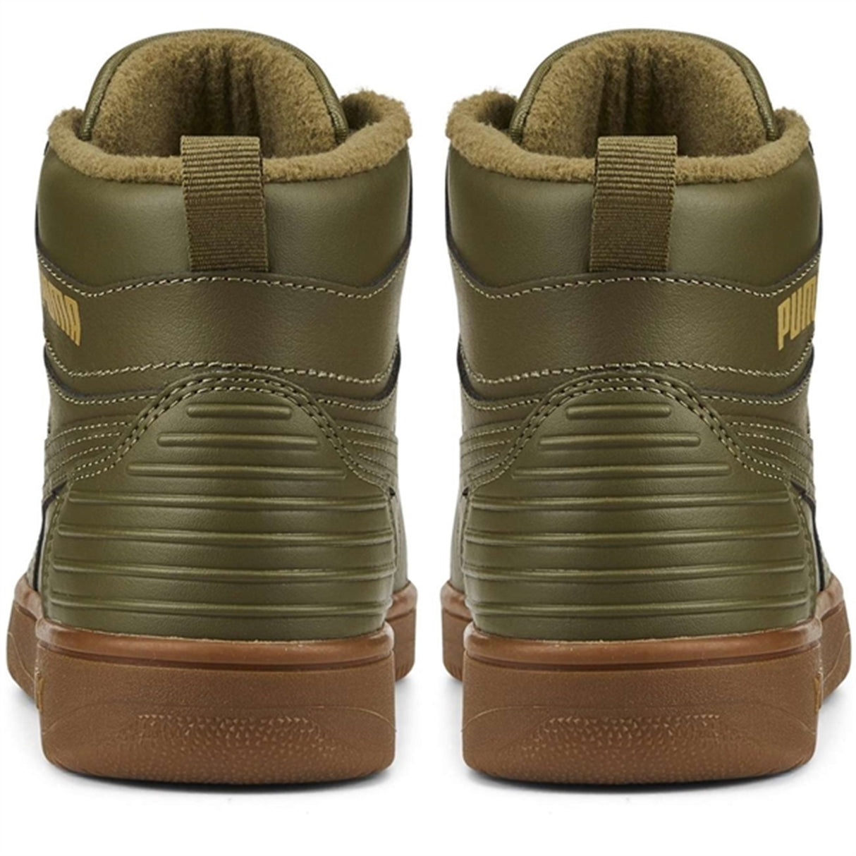 Puma Rebound Rugged Jr Burnt Olive-Burnt Olive- Team Gold Sneakers 6