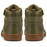 Puma Rebound Rugges V PS Deep Olive-Dark Chocolate-Team Gold Sneakers 6