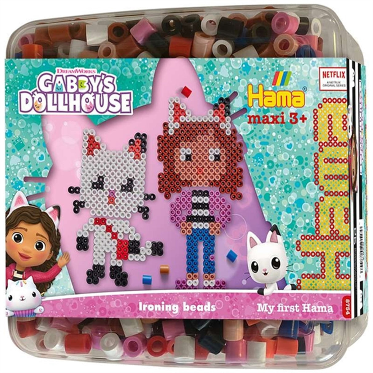 HAMA Maxi Gabby's Dollhouse Perler Og Brett