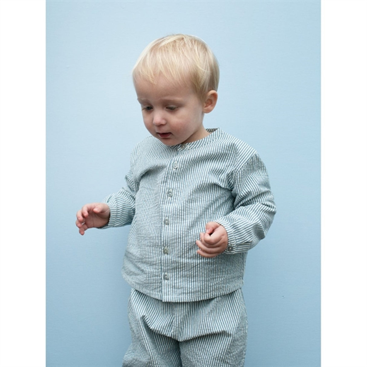 Serendipity Sapphirestripe Baby Skjorte 3