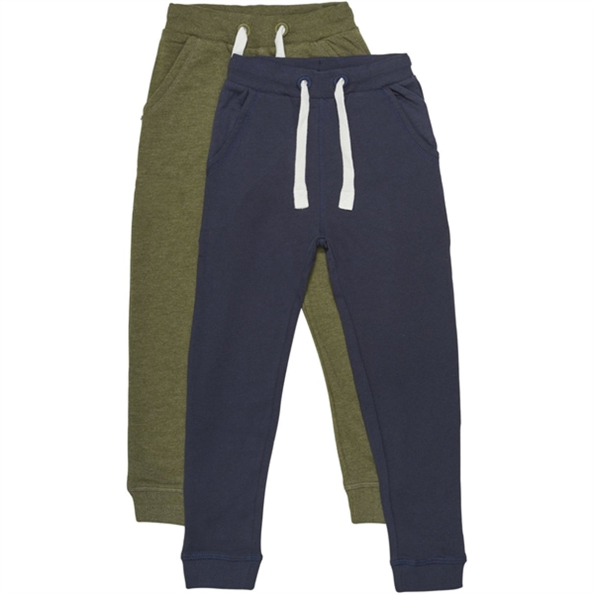 Minymo Dark Olive Sweatpants Basis 36 2-pakning NOOS