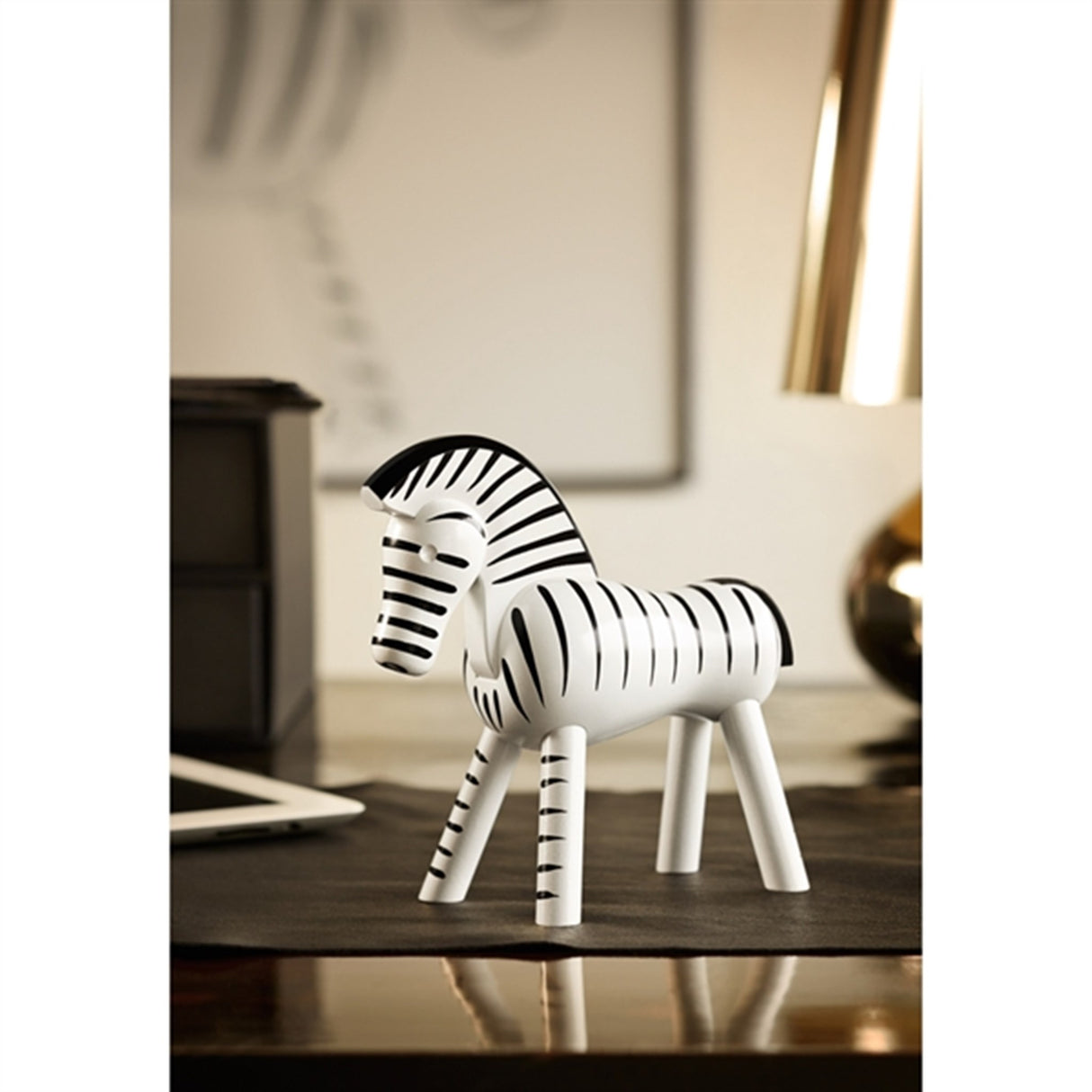 Kay Bojesen Zebra Sort/Hvid